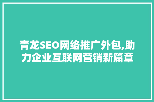 青龙SEO网络推广外包,助力企业互联网营销新篇章