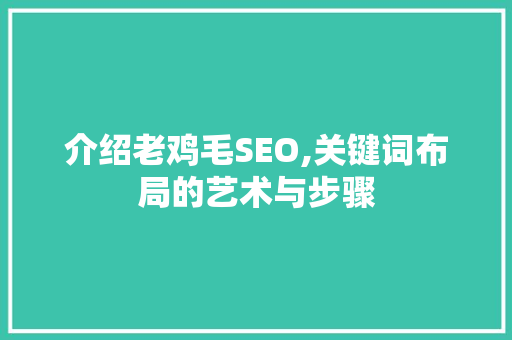 介绍老鸡毛SEO,关键词布局的艺术与步骤