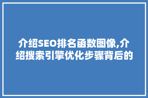 介绍SEO排名函数图像,介绍搜索引擎优化步骤背后的秘密