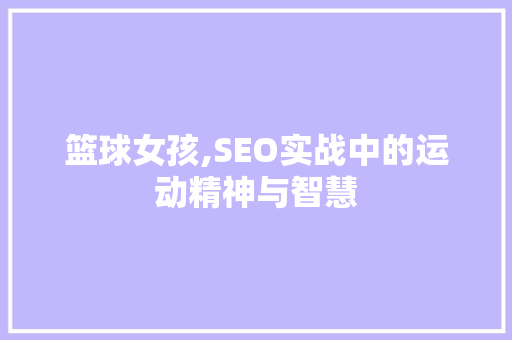 篮球女孩,SEO实战中的运动精神与智慧