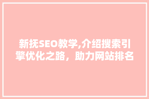 新抚SEO教学,介绍搜索引擎优化之路，助力网站排名提升