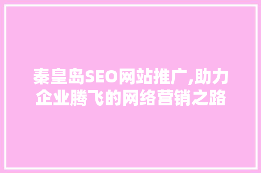 秦皇岛SEO网站推广,助力企业腾飞的网络营销之路