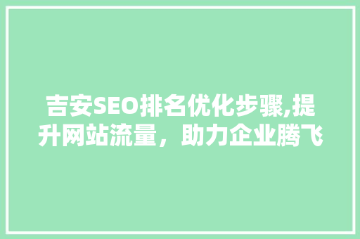 吉安SEO排名优化步骤,提升网站流量，助力企业腾飞  第1张