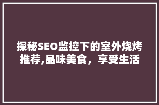 探秘SEO监控下的室外烧烤推荐,品味美食，享受生活  第1张