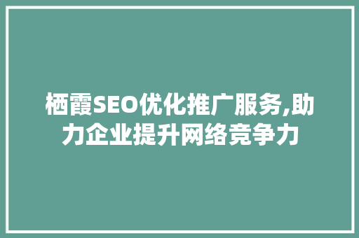 栖霞SEO优化推广服务,助力企业提升网络竞争力