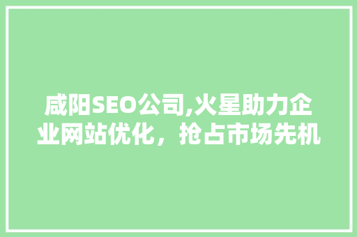 咸阳SEO公司,火星助力企业网站优化，抢占市场先机