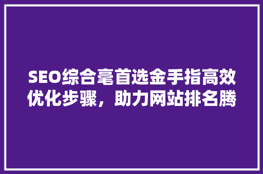 SEO综合毫首选金手指高效优化步骤，助力网站排名腾飞