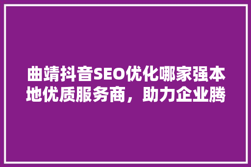 曲靖抖音SEO优化哪家强本地优质服务商，助力企业腾飞