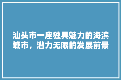 汕头市一座独具魅力的海滨城市，潜力无限的发展前景