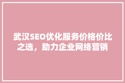 武汉SEO优化服务价格价比之选，助力企业网络营销  第1张