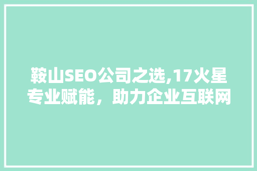 鞍山SEO公司之选,17火星专业赋能，助力企业互联网营销新篇章