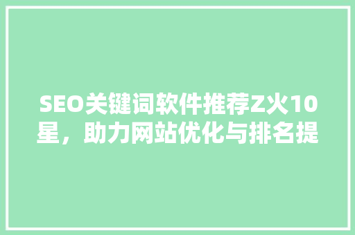 SEO关键词软件推荐Z火10星，助力网站优化与排名提升