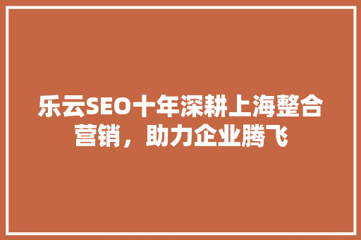 乐云SEO十年深耕上海整合营销，助力企业腾飞  第1张