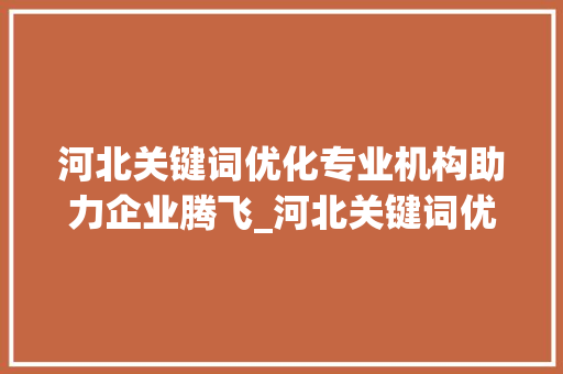 河北关键词优化专业机构助力企业腾飞_河北关键词优化哪家专业